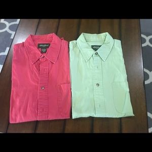 Bundle 2 Eddie Bauer short sleeve shirts